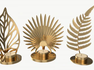 Iron Candle Holders 3D Model