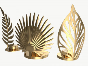 Iron Candle Holders Modelo 3D