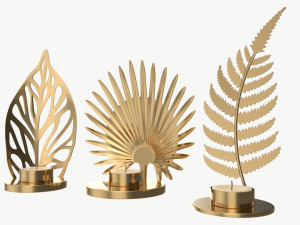 Iron Candle Holders Modelo 3D