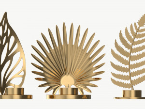 Iron Candle Holders Modelo 3D