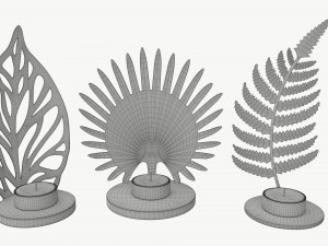 Iron Candle Holders Modelo 3D