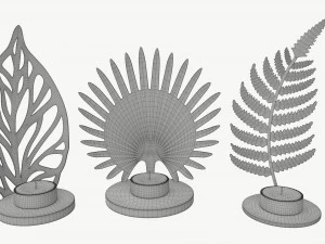 Iron Candle Holders 3D Model