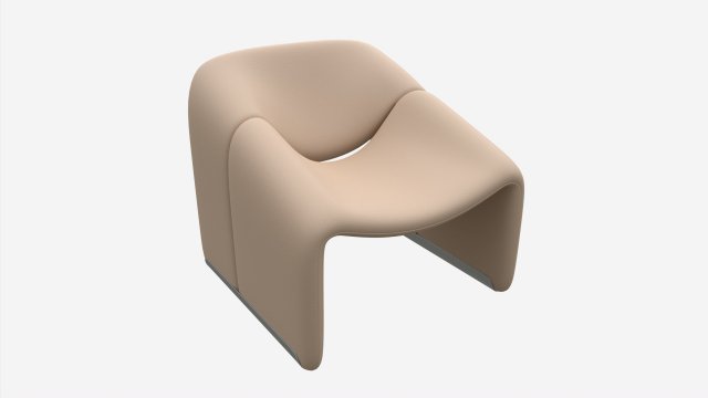 Joylove Nordic Style Chair 3D Model .c4d .max .obj .3ds .fbx .stl .blend