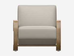 Leather Lounge Chair 3D Model