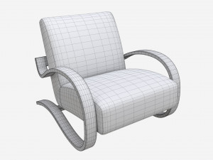 Leather Lounge Chair 3D Model