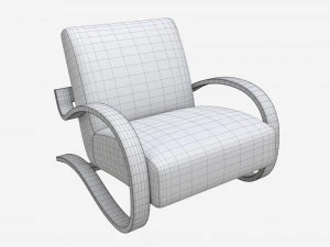 Espregui&ccedil;adeira de couro Modelo 3D