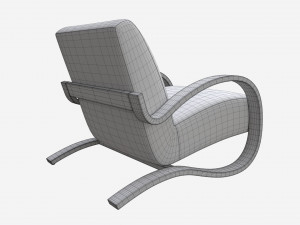Leather Lounge Chair 3D Model