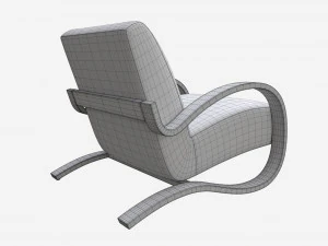 Espregui&ccedil;adeira de couro Modelo 3D