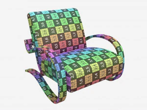 Espregui&ccedil;adeira de couro Modelo 3D