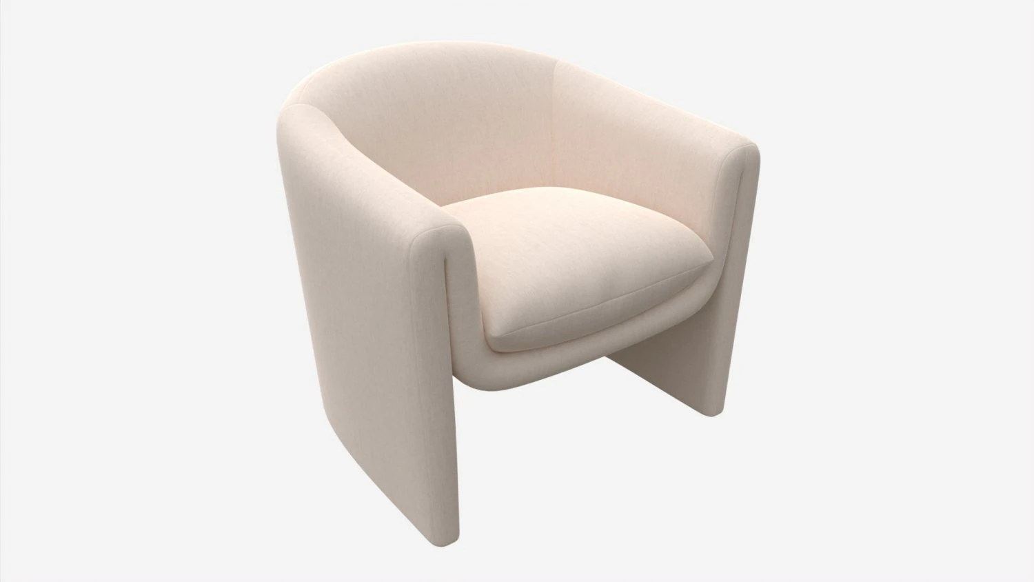 Linen Sculptural Chair 3D Model .c4d .max .obj .3ds .fbx .stl .blend