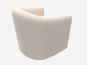 Linen Sculptural Chair Modelo 3D