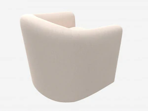 Linen Sculptural Chair 3D Model