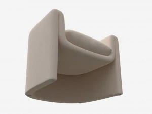 Linen Sculptural Chair 3D Model