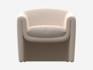 Linen Sculptural Chair Modelo 3D