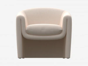 Linen Sculptural Chair 3D Model