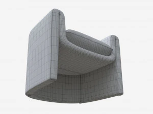 Linen Sculptural Chair 3D Model