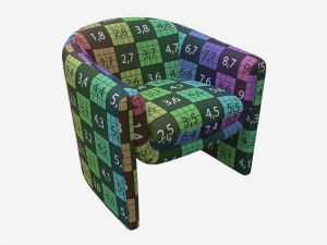 Linen Sculptural Chair 3D Model