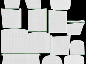 Linen Sculptural Chair Modelo 3D