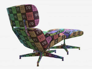 Lounge Chair With Ottoman 3D Model
