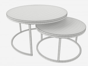 Marble Texture Coffee Table 2 in 1 3Dモデル