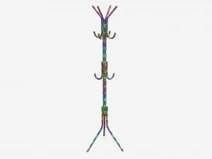 Metal Coat Rack 3D Model