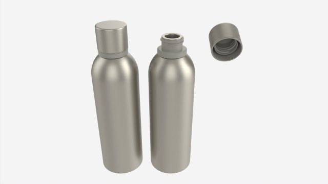 Metal Drink Bottle Mockup Modèle 3D .c4d .max .obj .3ds .fbx .stl .blend 