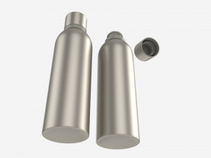 Metal Drink Bottle Mockup Modèle 3D