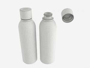 Metal Drink Bottle Mockup Modèle 3D