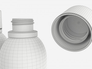 Metal Drink Bottle Mockup Modèle 3D