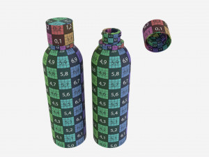 Metal Drink Bottle Mockup Modèle 3D