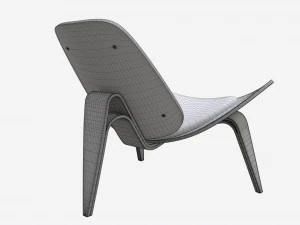 Espregui&ccedil;adeira de meados do s&eacute;culo Modelo 3D