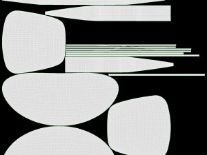 Espregui&ccedil;adeira de meados do s&eacute;culo Modelo 3D