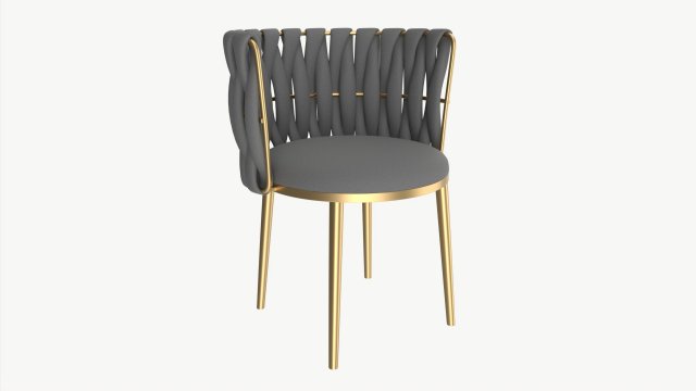 Modern chair upholstered 02 3Dモデル .c4d .max .obj .3ds .fbx .stl .blend 