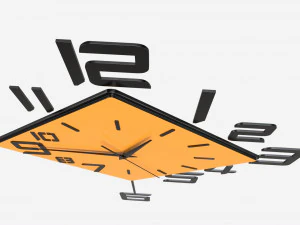 Duży zegar ścienny o nowoczesnym designie 10 Model 3D