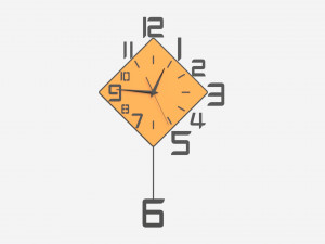 Modern Design Large Wall Clock 10 3D Model