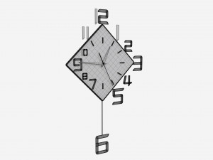 Modern Design Large Wall Clock 10 3D Model