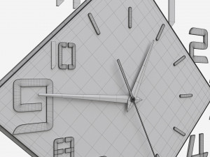 Modern Design Large Wall Clock 10 3D Model