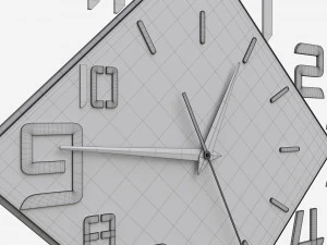 Duży zegar ścienny o nowoczesnym designie 10 Model 3D