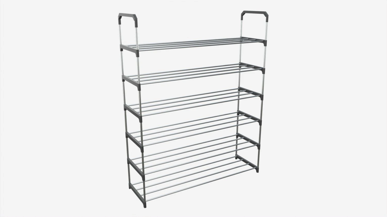 Multilayer Shoe Rack 3D Model .c4d .max .obj .3ds .fbx .stl .blend 