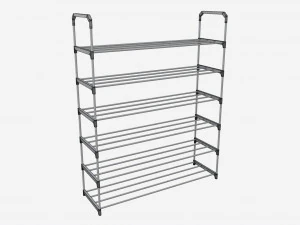 Multilayer Shoe Rack 3D Model