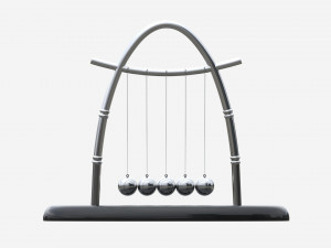 Newton Cradle Balance Steel Balls 02 Modelo 3D
