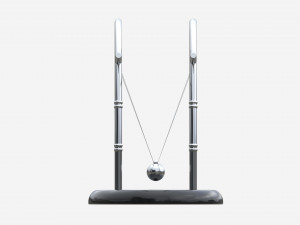 Newton Cradle Balance Steel Balls 02 Modelo 3D
