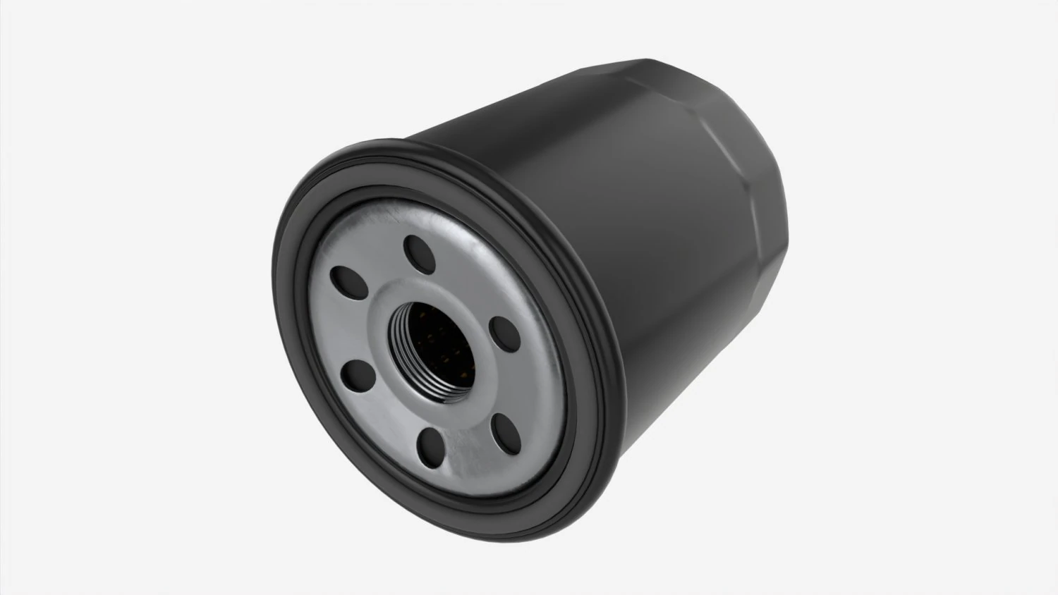 Oil filter 3D Model .c4d .max .obj .3ds .fbx .stl .blend 
