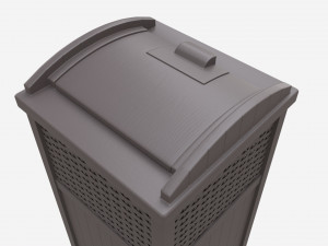 Outdoor trash can 3D मॉडल