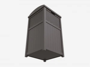 Outdoor trash can 3D Model