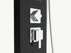 Panel Tower Faucet System With Display 01 3D Model