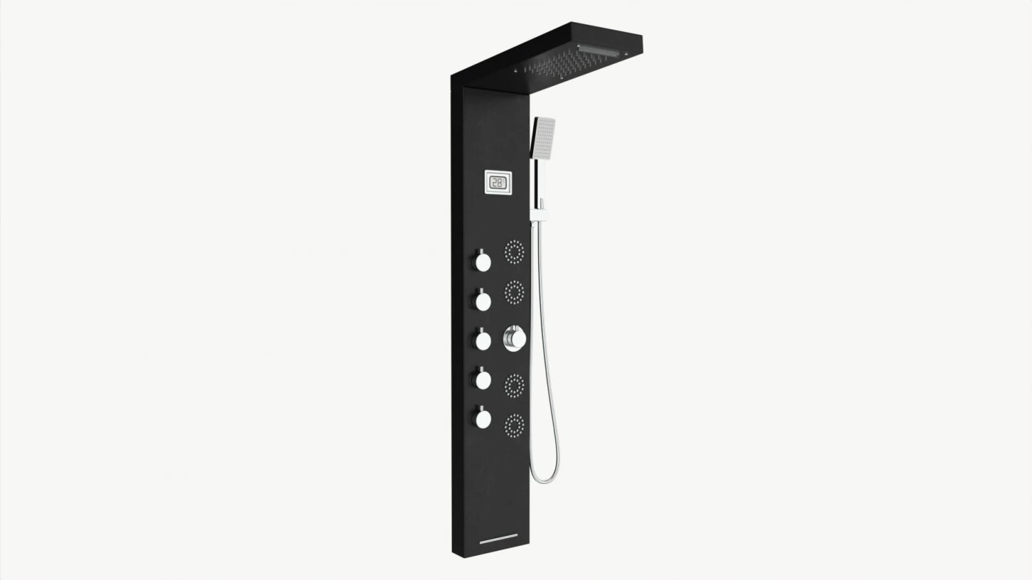 Sistema de torneira de torre de painel com display 02 Modelo 3D .c4d .max .obj .3ds .fbx .stl .blend 