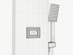 Panel Tower Faucet System With Display 02 Modelo 3D