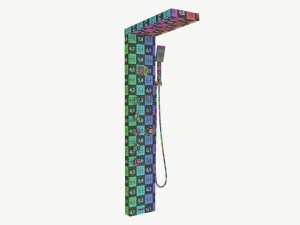 Panel Tower Faucet System With Display 02 Modelo 3D