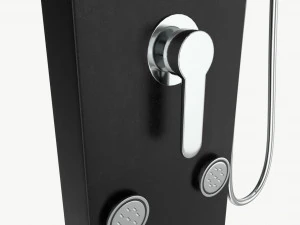 Panel Tower Faucet System With Display 03 3D Model